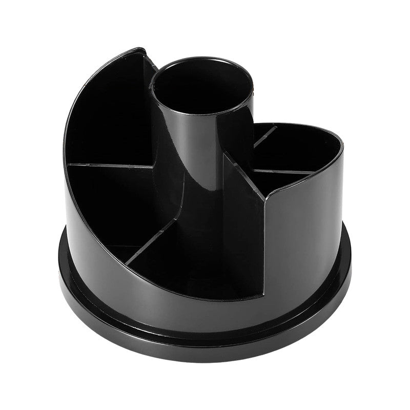 Khyati Spinox 360° Rotating Pen Stand – Multi-Compartment Desk Organizer for Office & Study