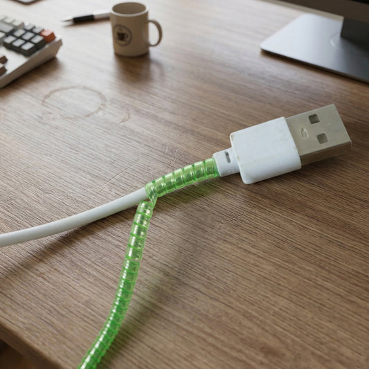 Flexible Spiral Cable Protector Sleeve (1 Pc / Mix Color)