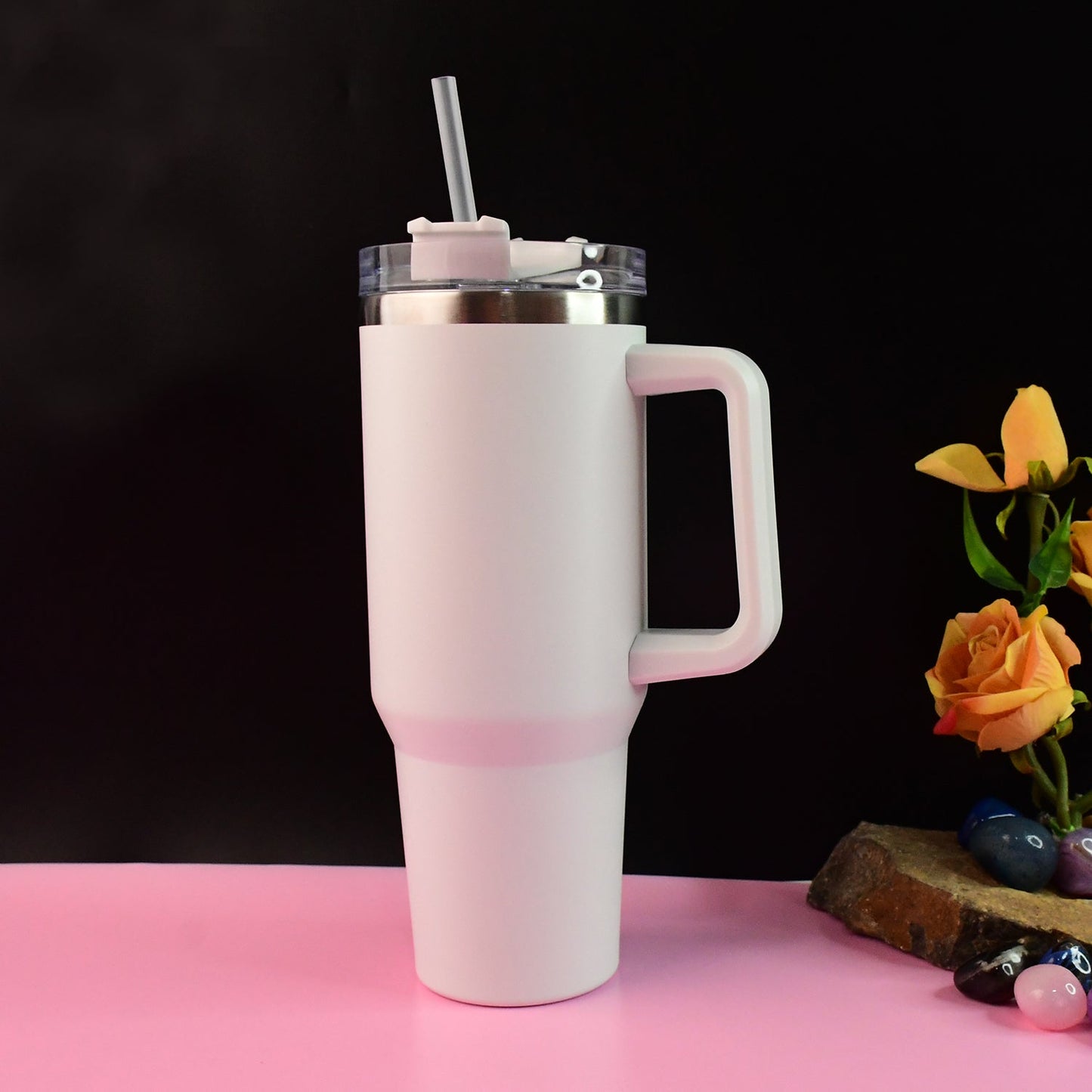 Customize / personalized White Extra Large Insulated Travel Mug (1200ML - 1 Pc)