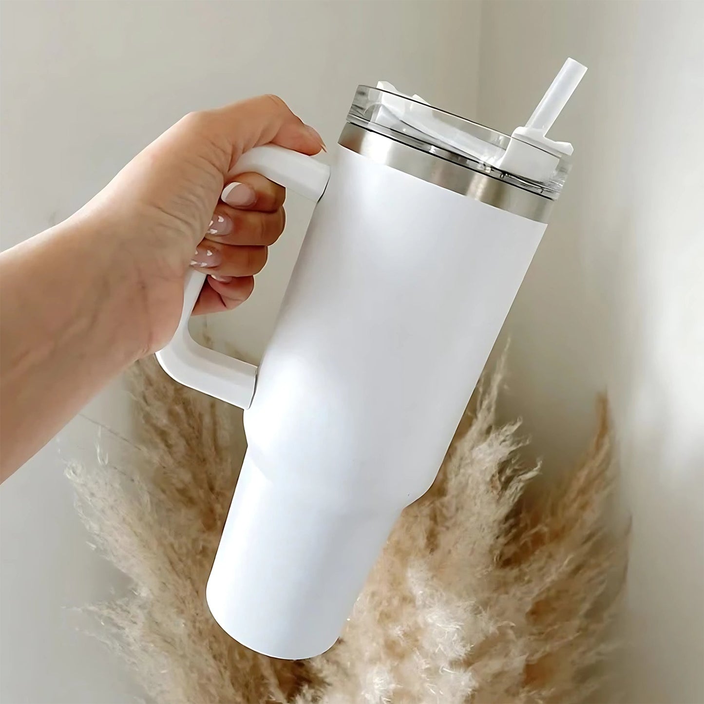 Customize / personalized White Extra Large Insulated Travel Mug (1200ML - 1 Pc)