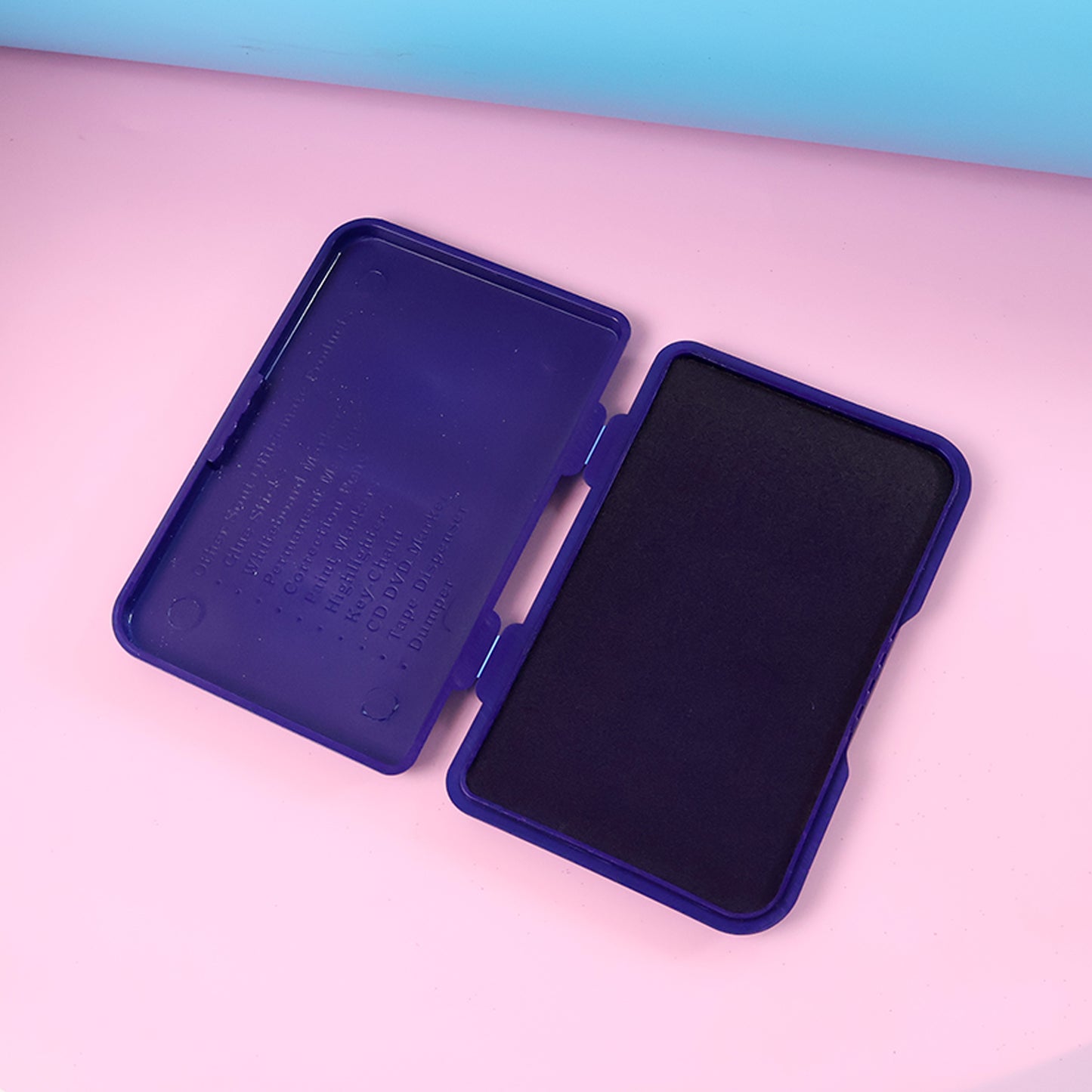 OfficeMate Large Stamp Pad angled view highlighting microcellular foam