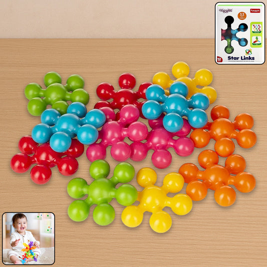 Star Links Building Toy Set for Kids – Colorful Interlocking Construction Pieces for Creative Play and Learning