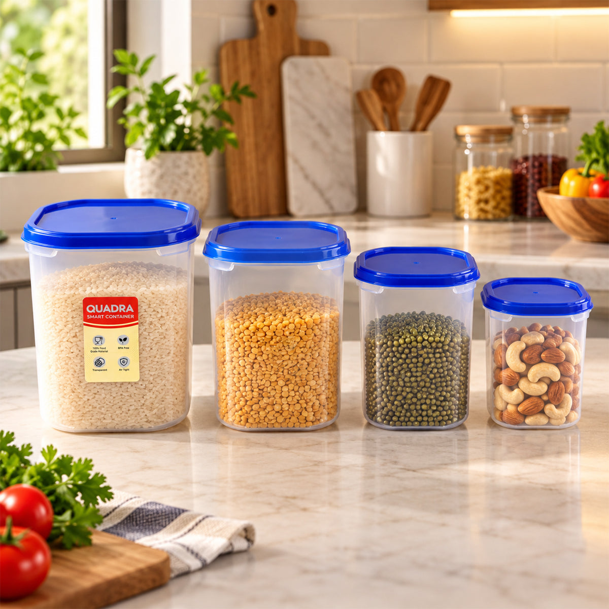Plastic food storage containers covers kitchen