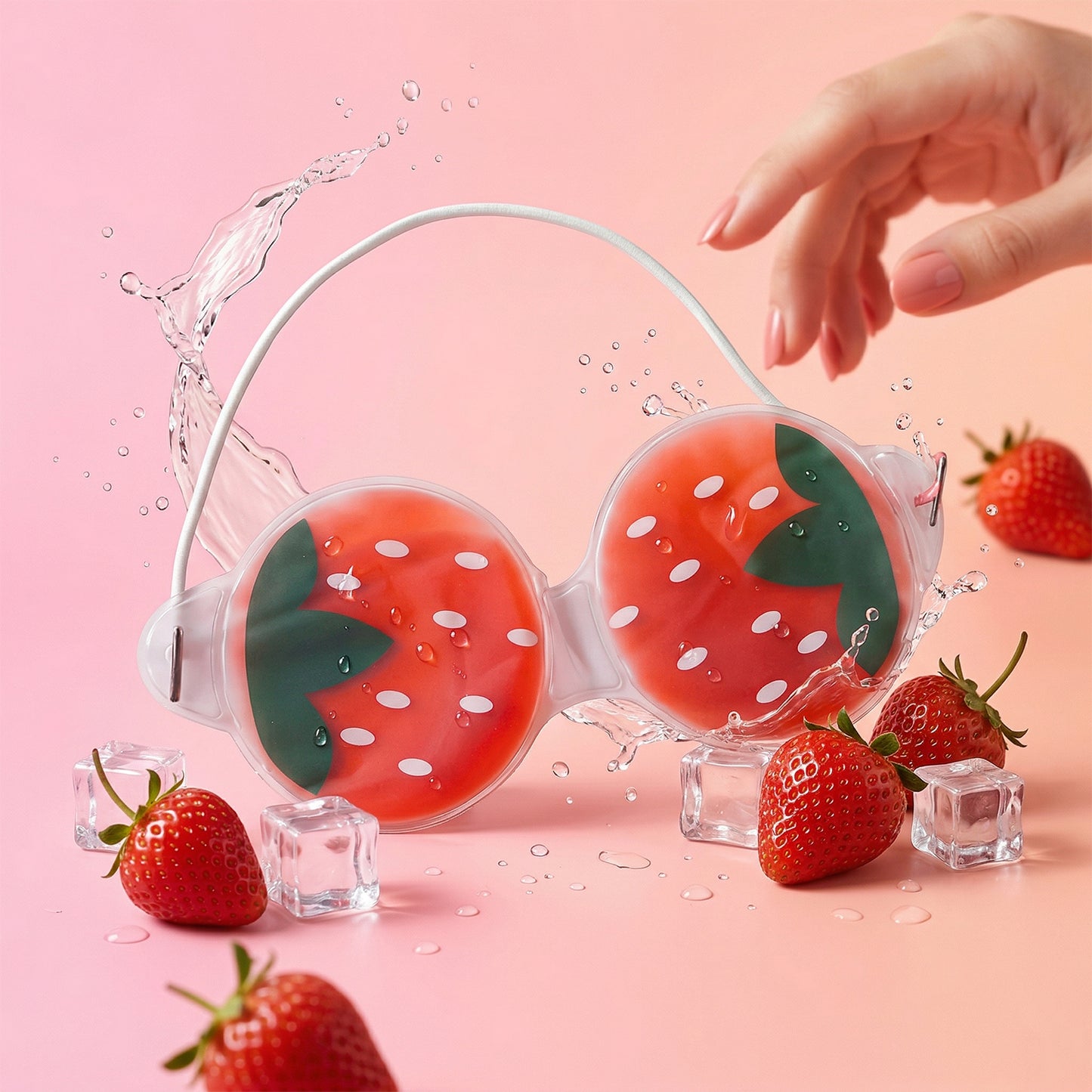 Reusable Eye Cooling Gel Eye Mask (1 Pair, Mix Gel Mask)