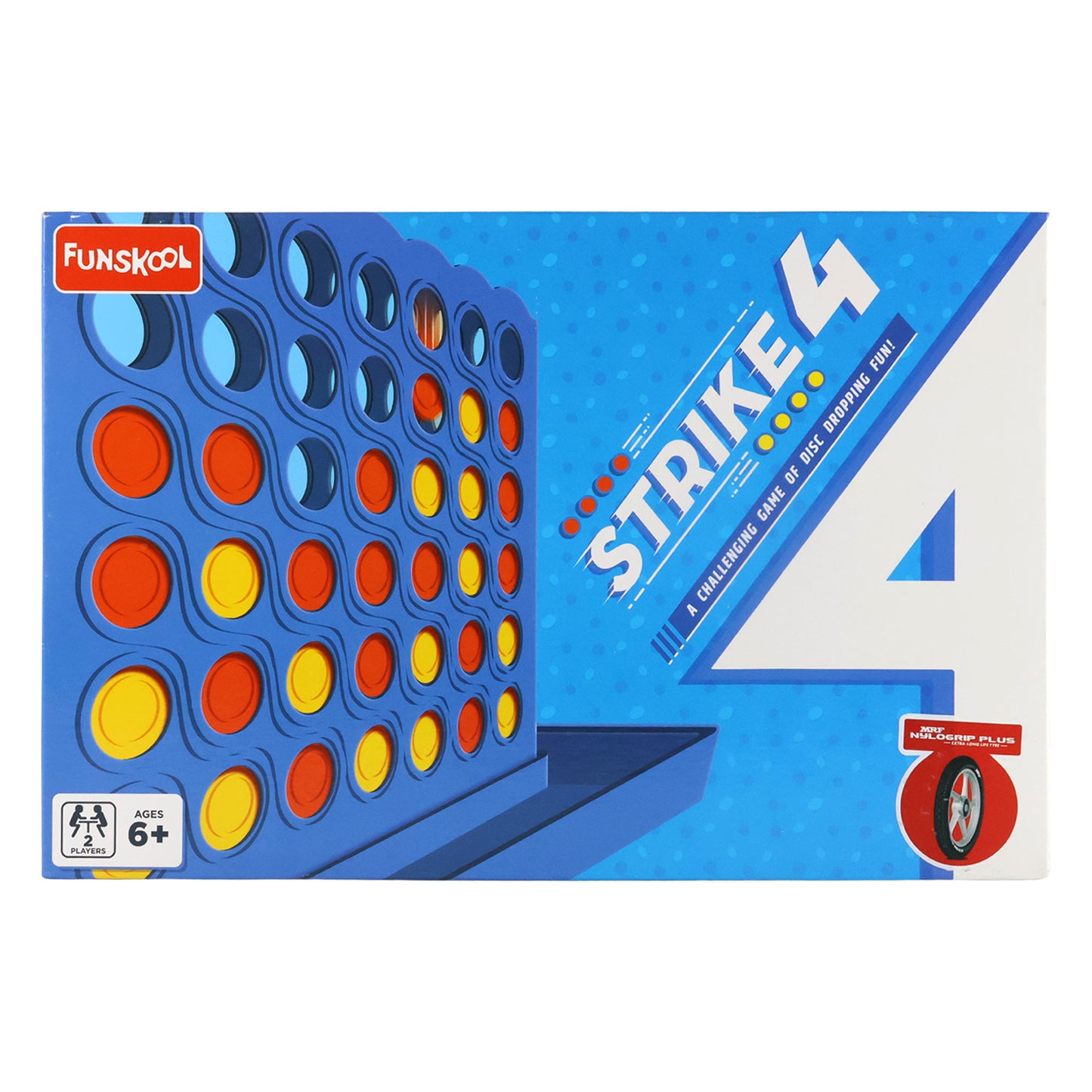 Funskool Strike 4 – Classic Disc Dropping Strategy Game for Kids & Family