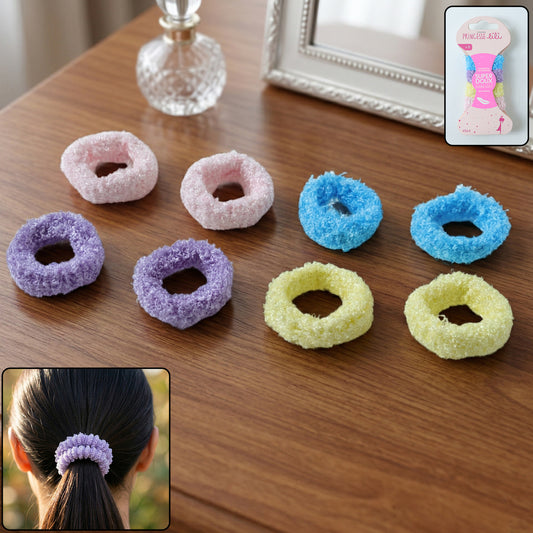 Soft Terry Elastic Hair Bands 8 Pc Set