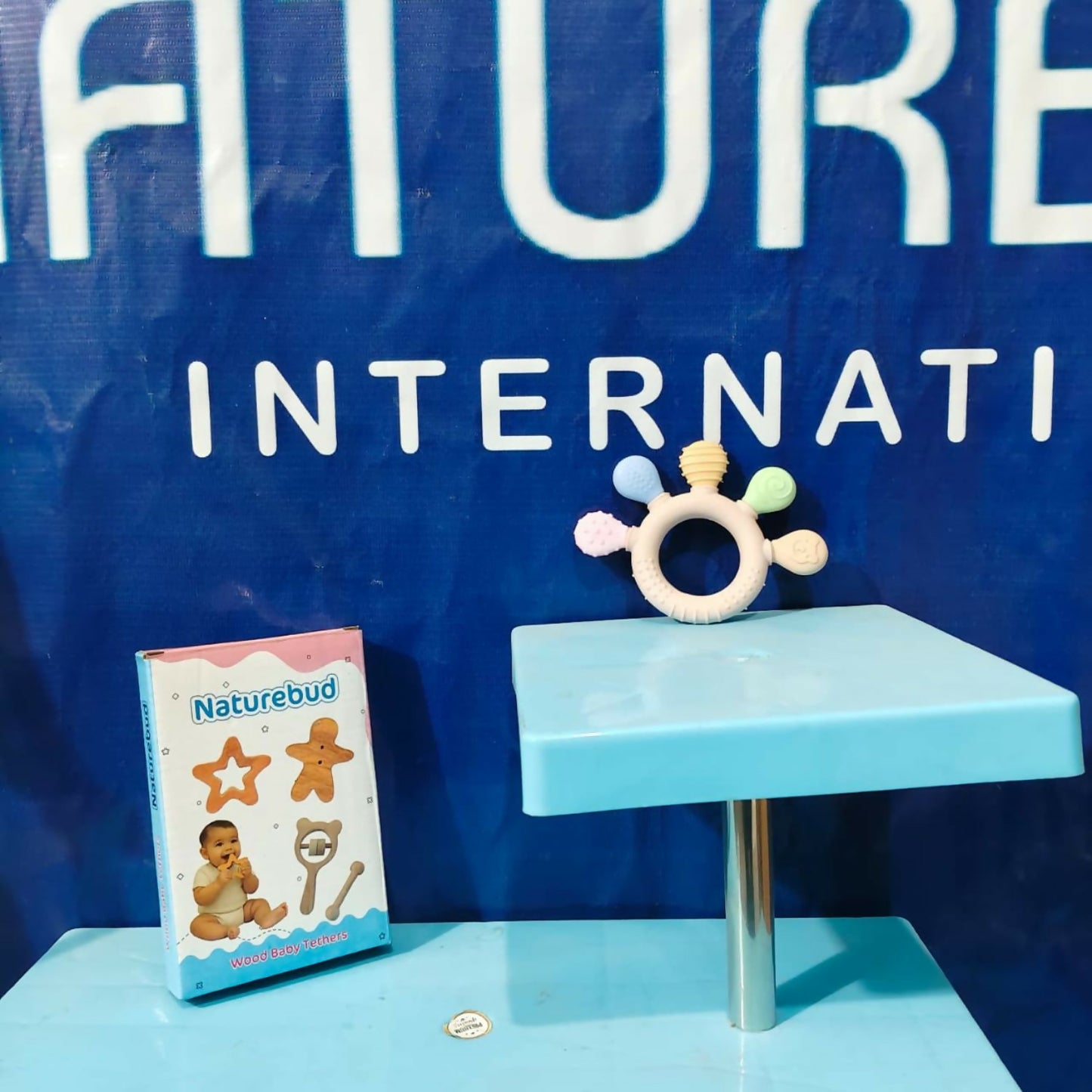 5 finger baby hand silicone teether