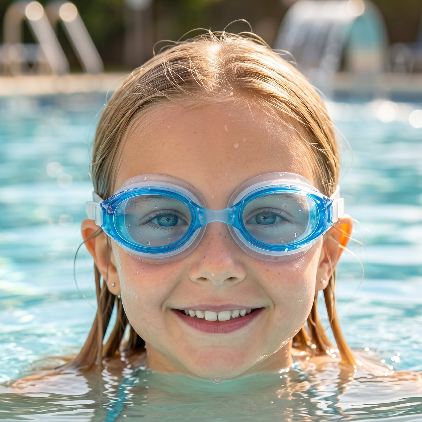 anti fog swimming goggles kids adjustable strap