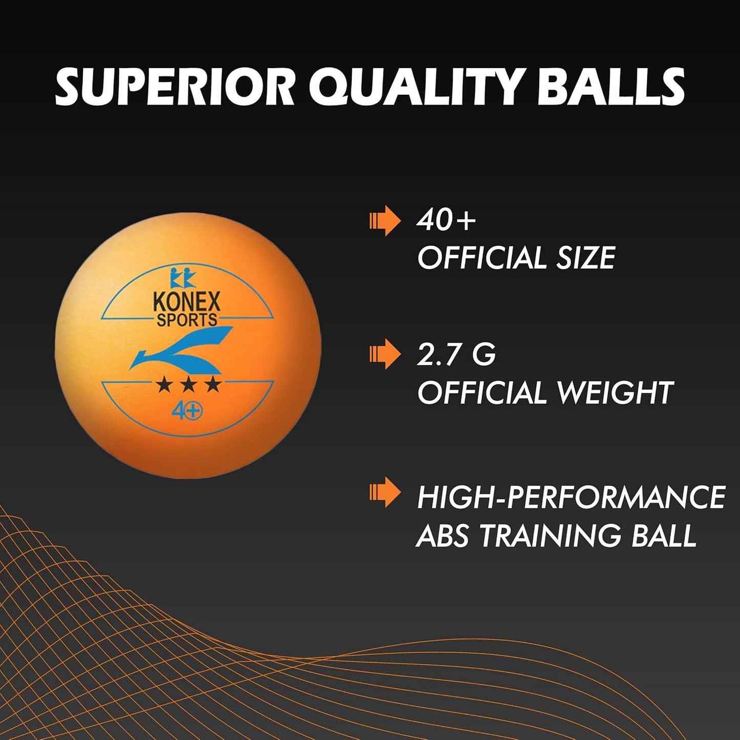 Professional Table Tennis Balls (6 Pc)