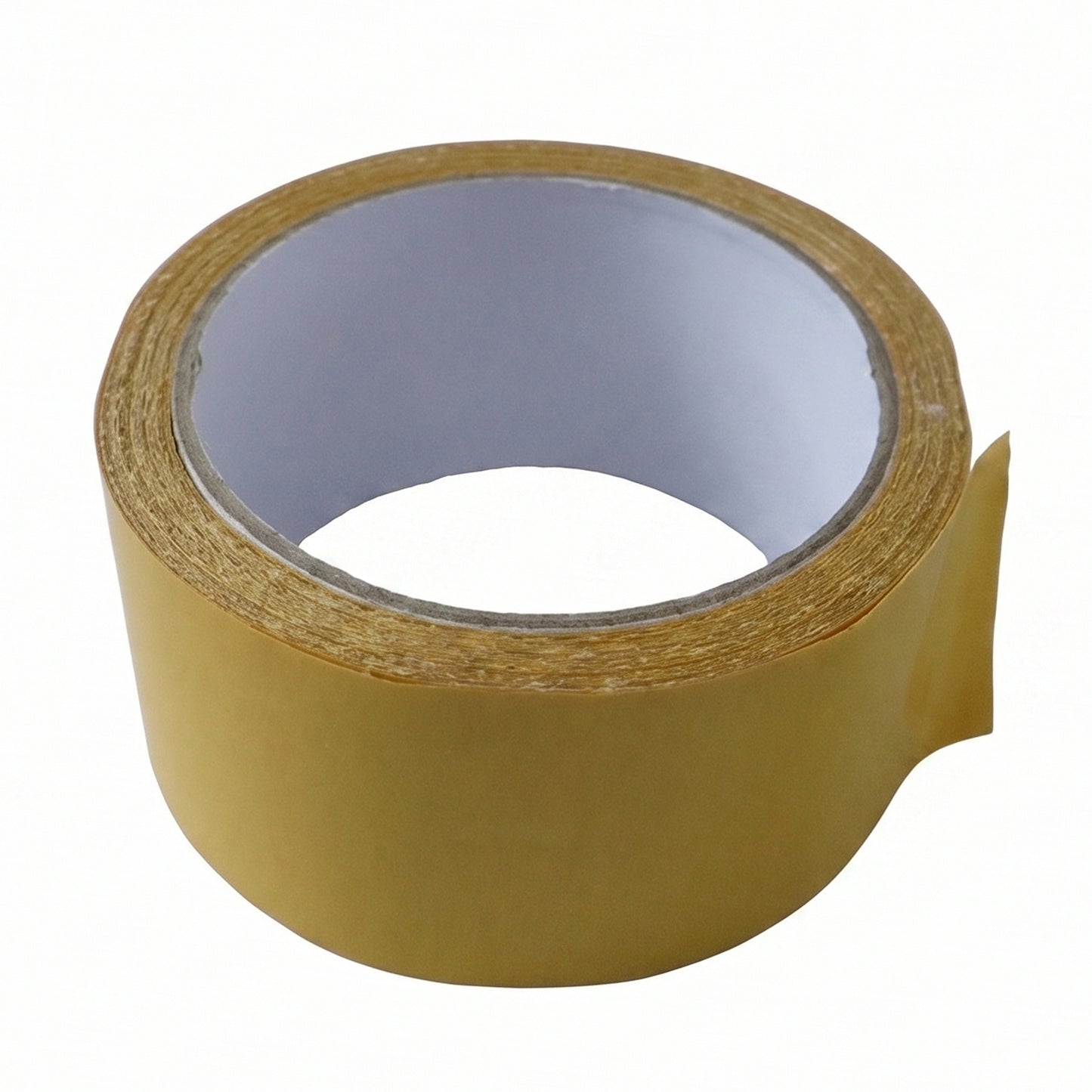 Application of double-sided mesh tape on wall