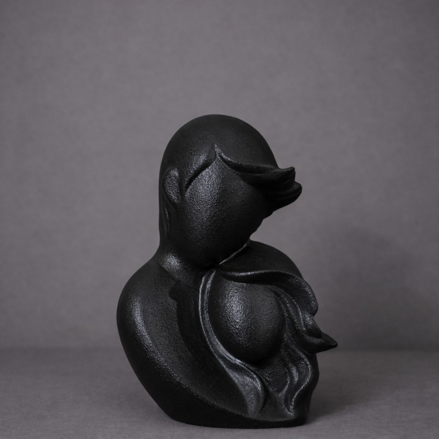 Abstract Couple Figurine Black | Modern Home Decor Tabletop Sculpture