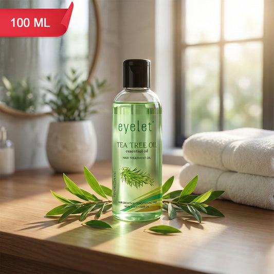 Eyelet Tea Tree Hair Oil 100ml – Essential Oil Hair Growth, Conditioning & Scalp Care