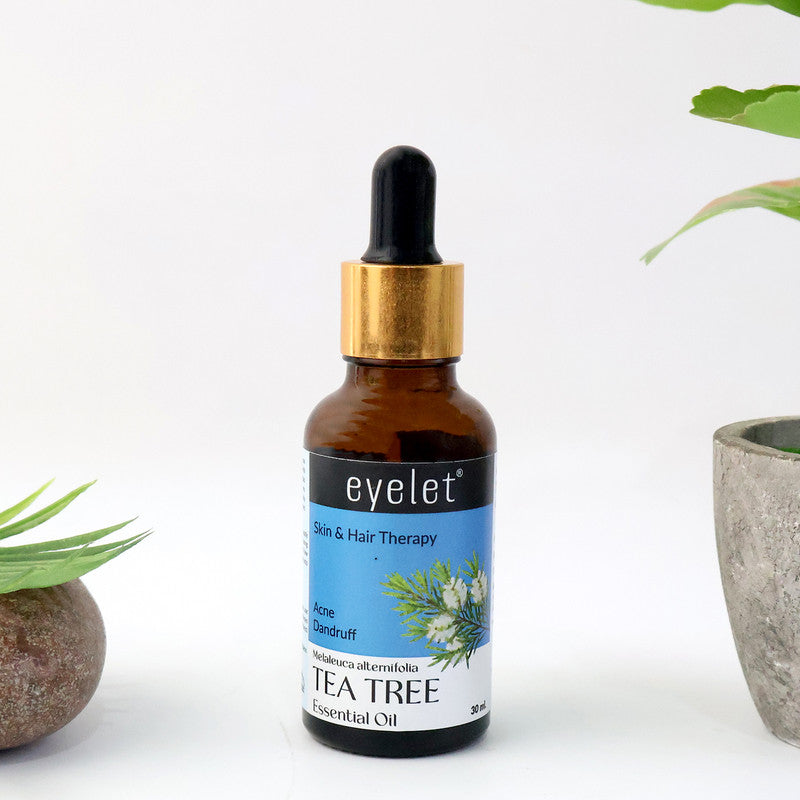 Eyelet Tea Tree Essential Oil for Clear Skin & Scalp Purification Support – 30ML