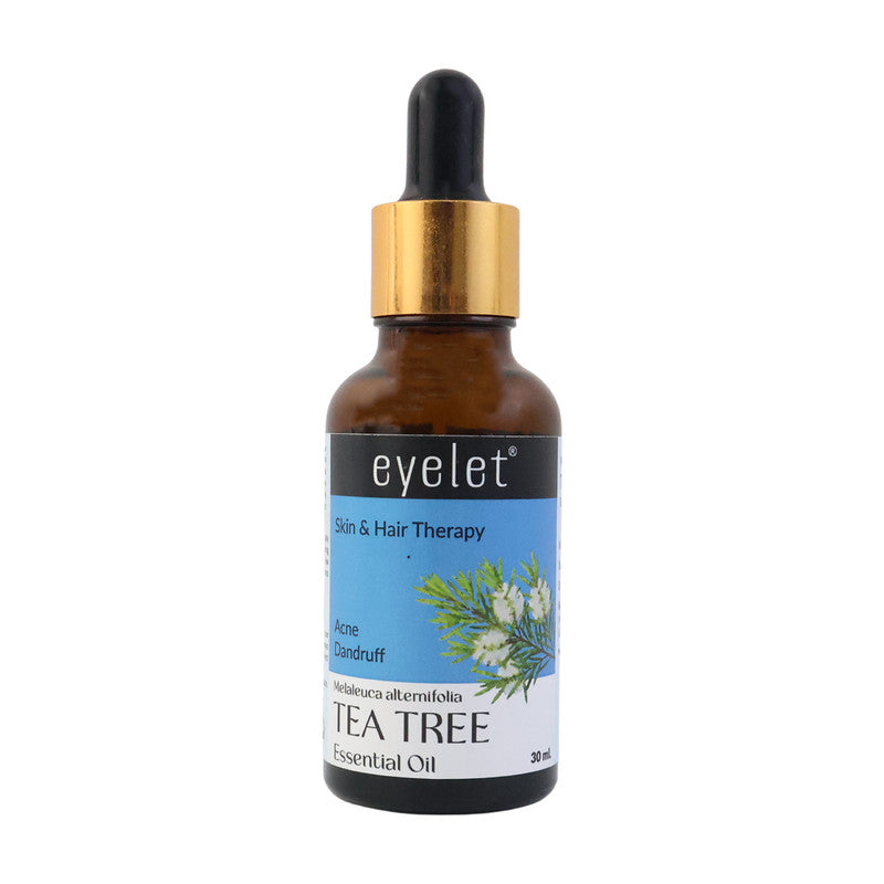 Eyelet Tea Tree Essential Oil for Clear Skin & Scalp Purification Support – 30ML