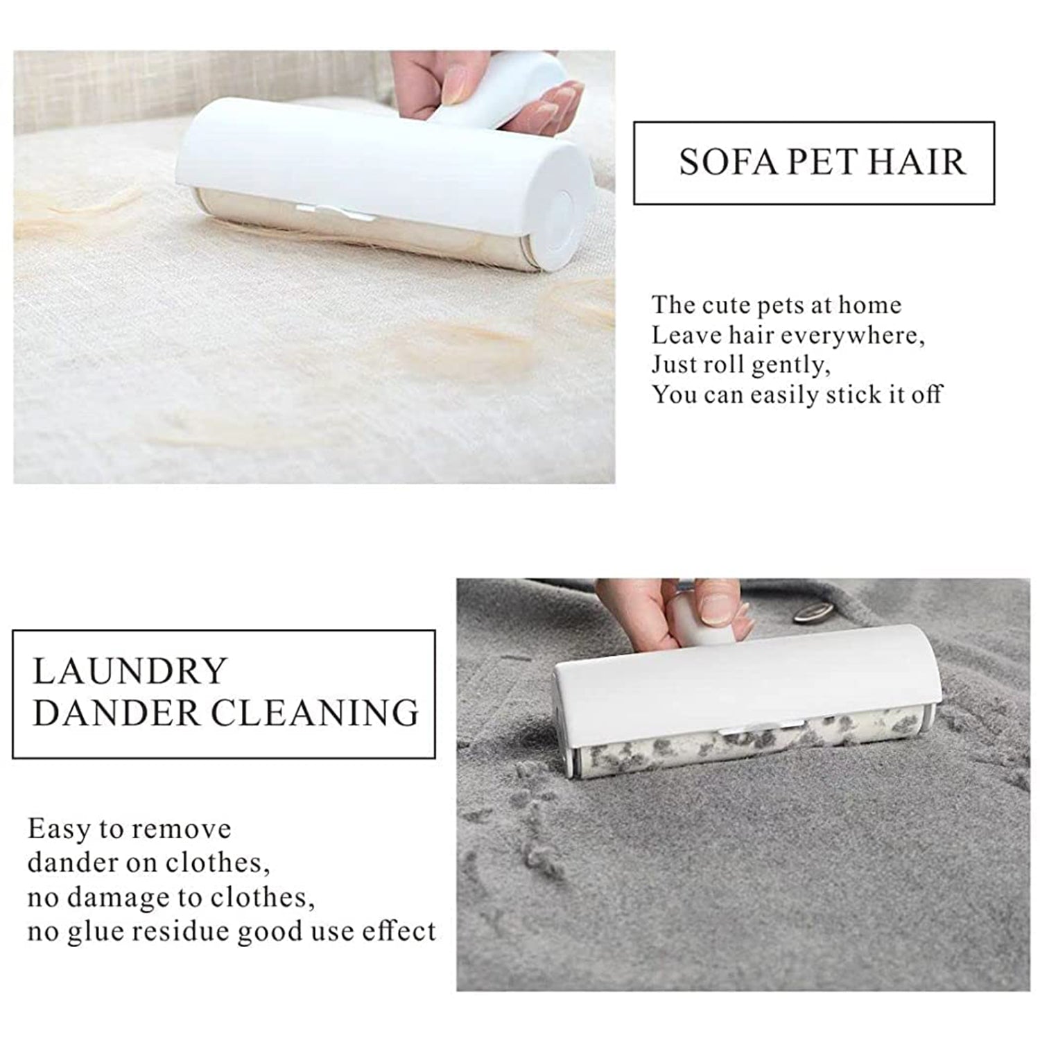 Extra-Wide Lint Roller 23 × 20 cm Handle & Barrel  - (1 Pc)