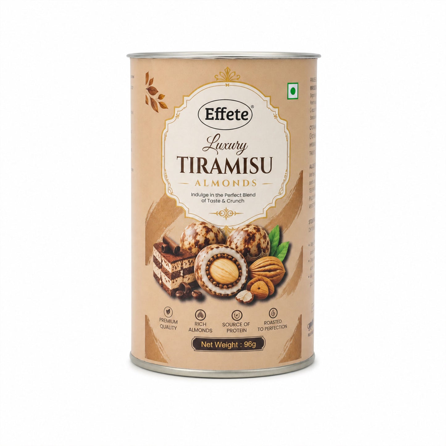 Premium Effete Luxury Tiramisu Almonds Chocolate (96 Gm)