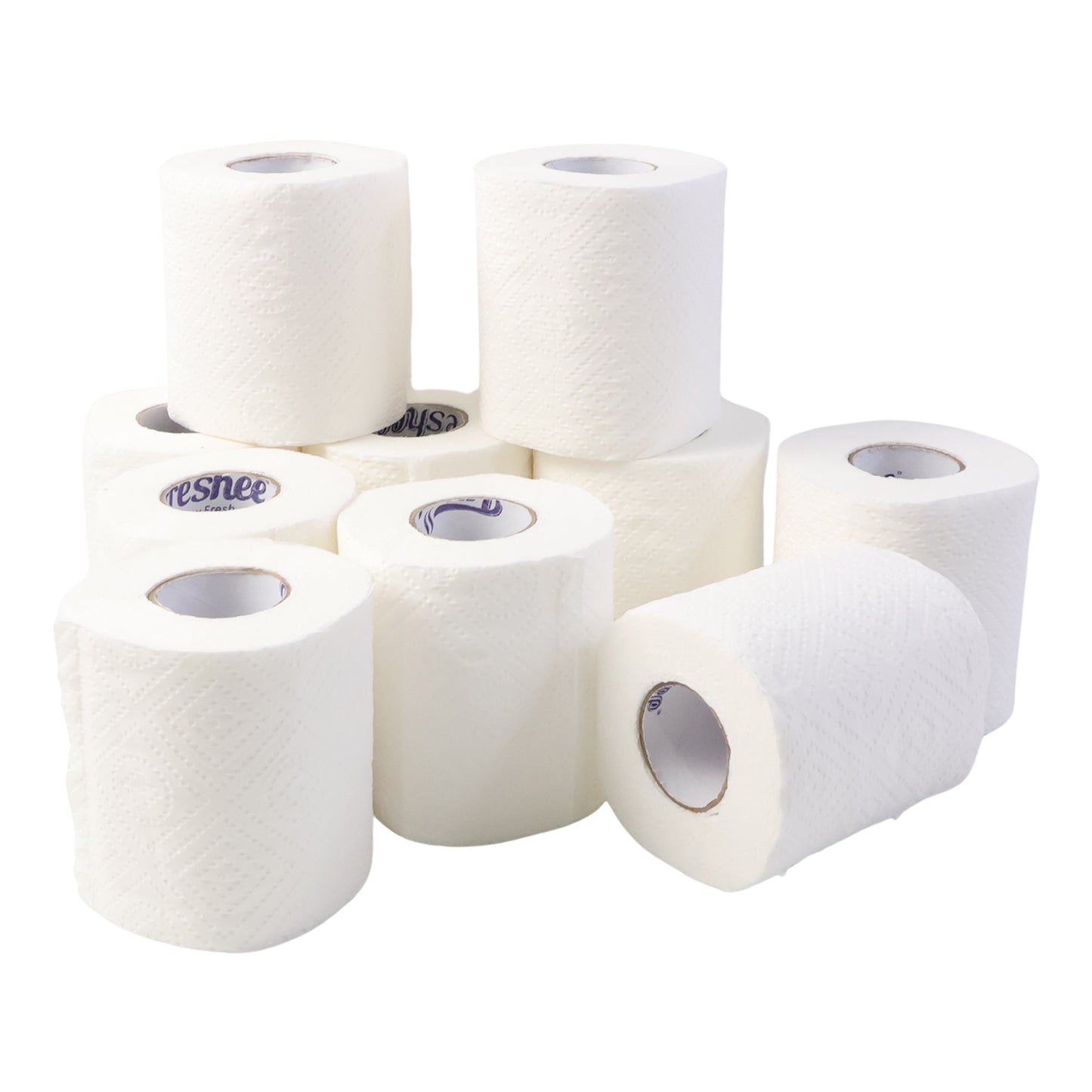 Toilet Tissue Rolls – Soft Embossed Bathroom Tissue, 220 Sheets × 10 Rolls