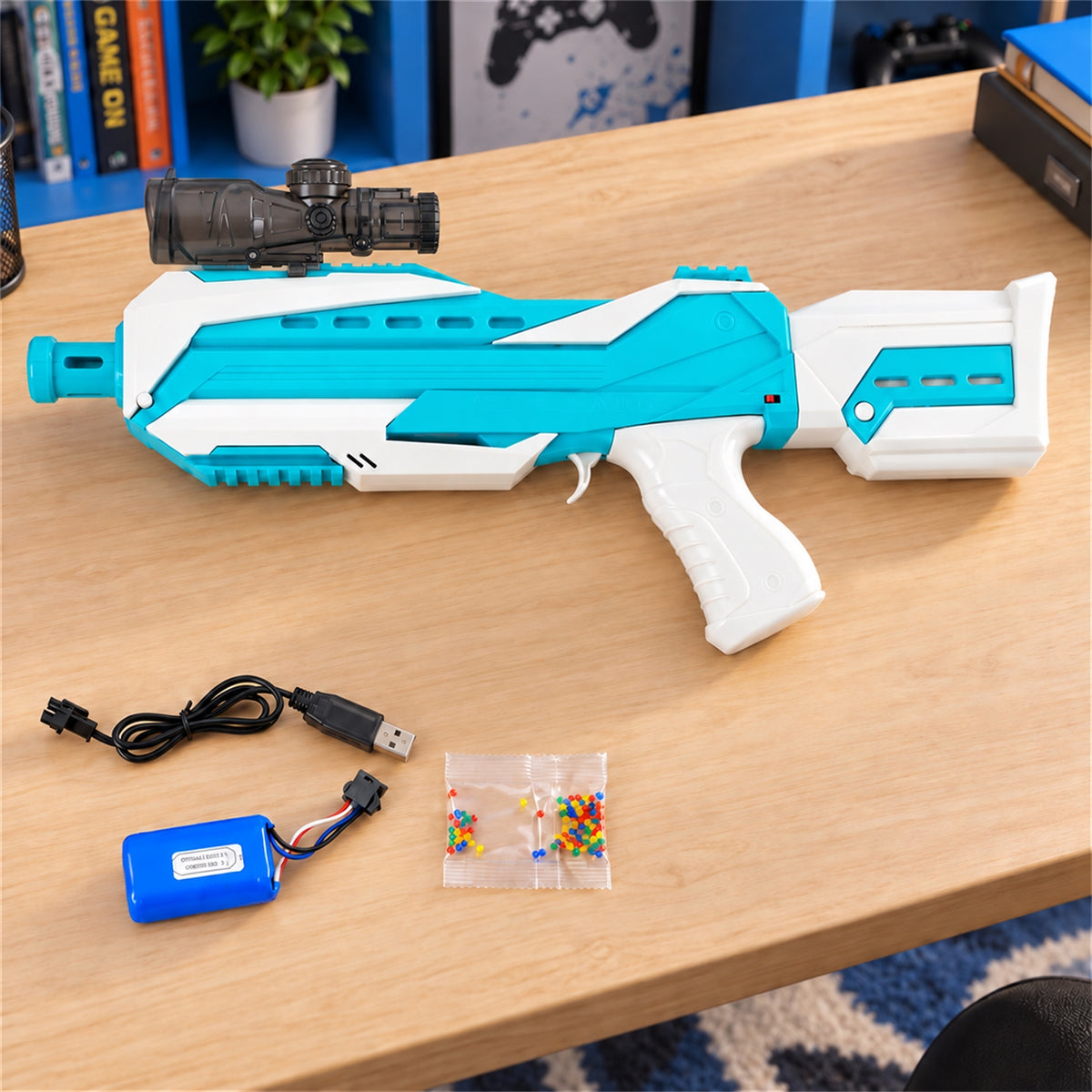 Electric toy gel blaster with full accessories