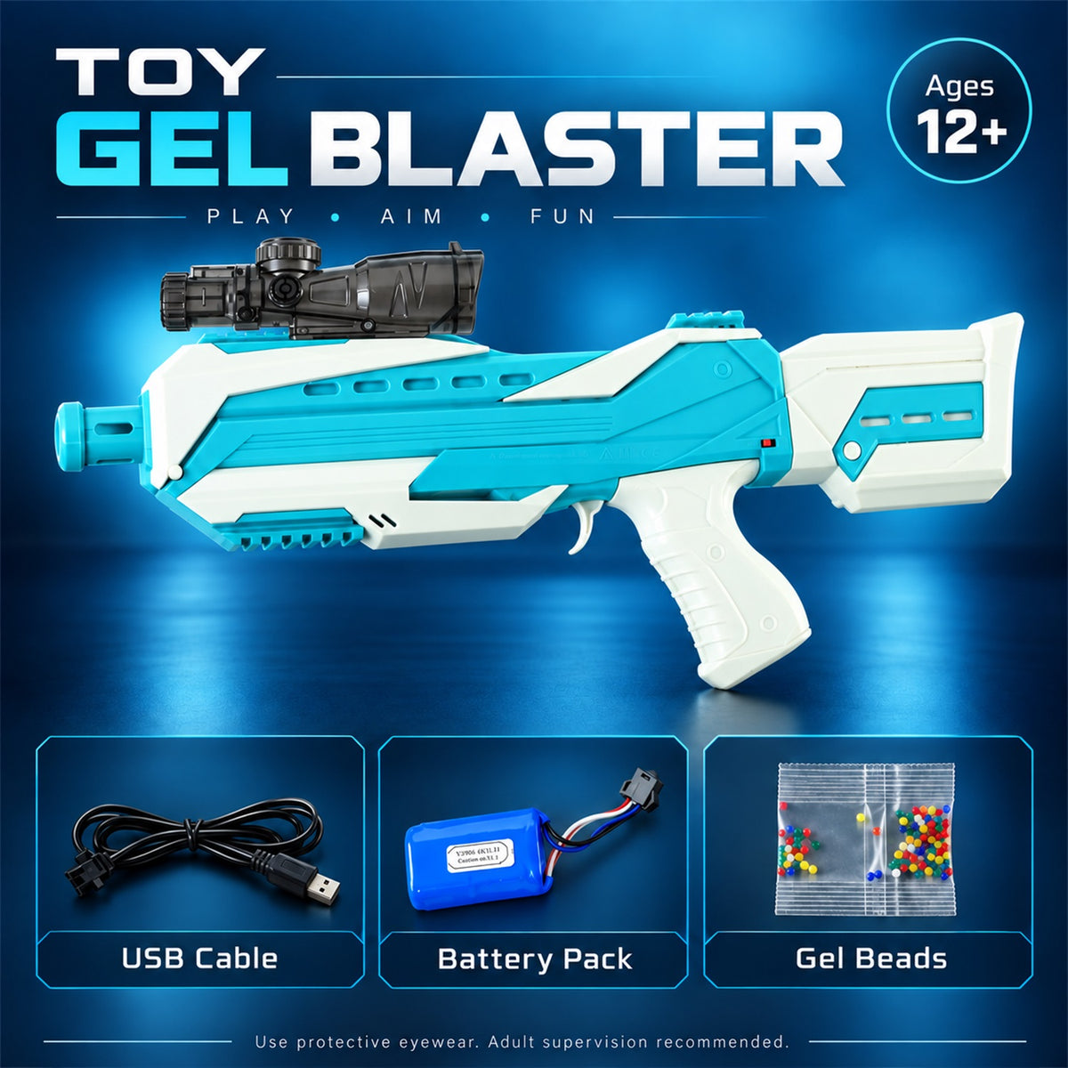 Gel blaster accessories view