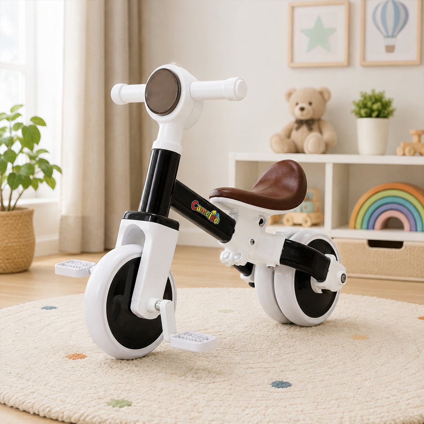 Kids Tricycle with Adjustable Seat Pedal Ride On Bicycle for Toddlers Boys & Girls