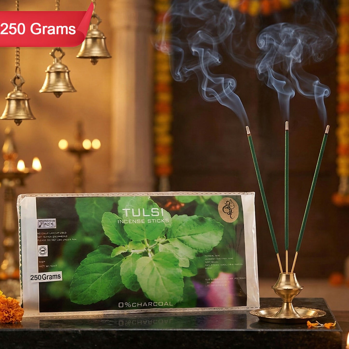 Tulsi Incense Sticks Natural Fragrance Incense for Prayer, Meditation & Home Aromatherapy