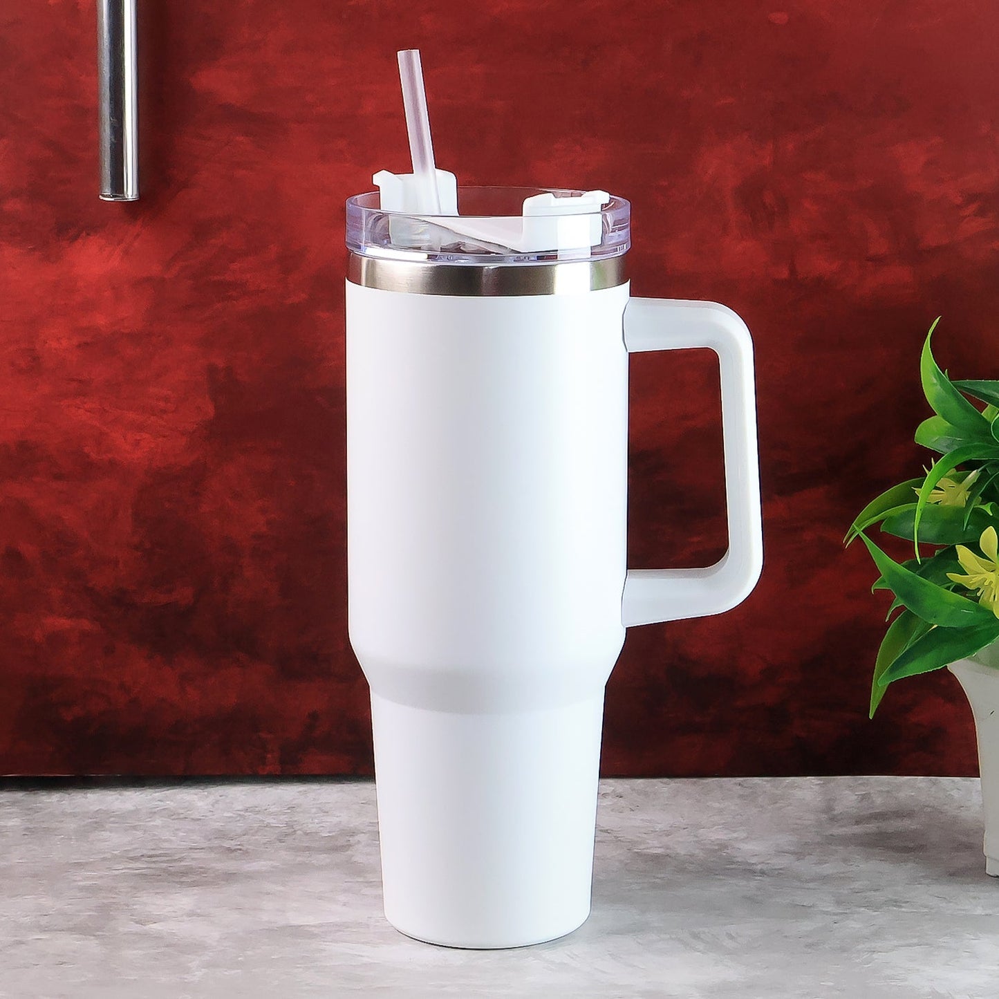 Customize / personalized White Extra Large Insulated Travel Mug (1200ML - 1 Pc)