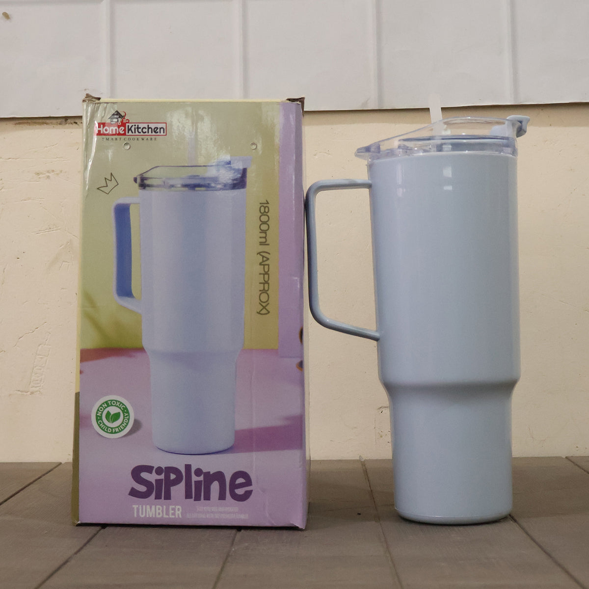 Travel Tumbler – Large 1800ml Capacity with Leak-Proof Lid for Hydration