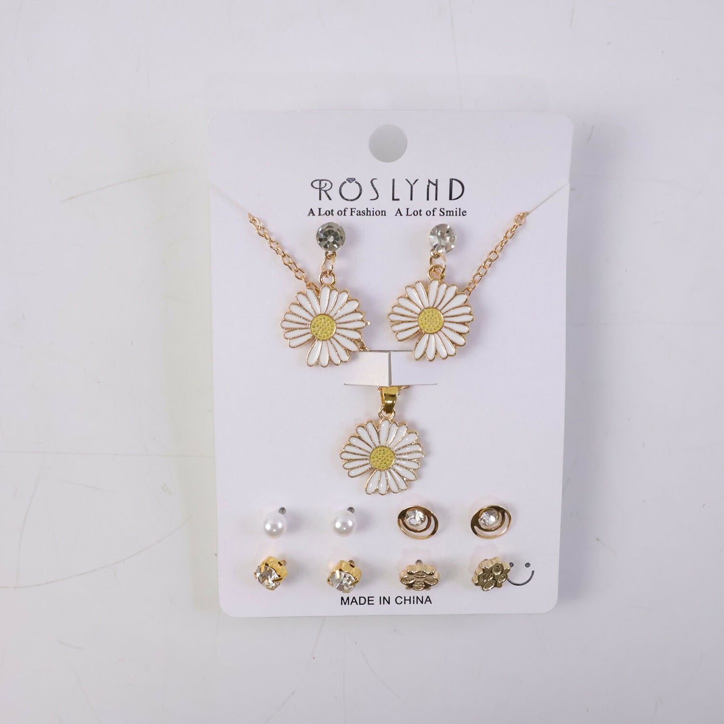 Premium Gold Plated Leaf Pearl Drop Earrings for Women & Girls (Pack Of 7)