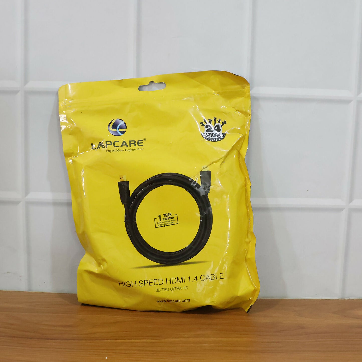 Lapcare HDMI Cable 5 Meter for High Definition Audio Video Transfer TVs and Displays