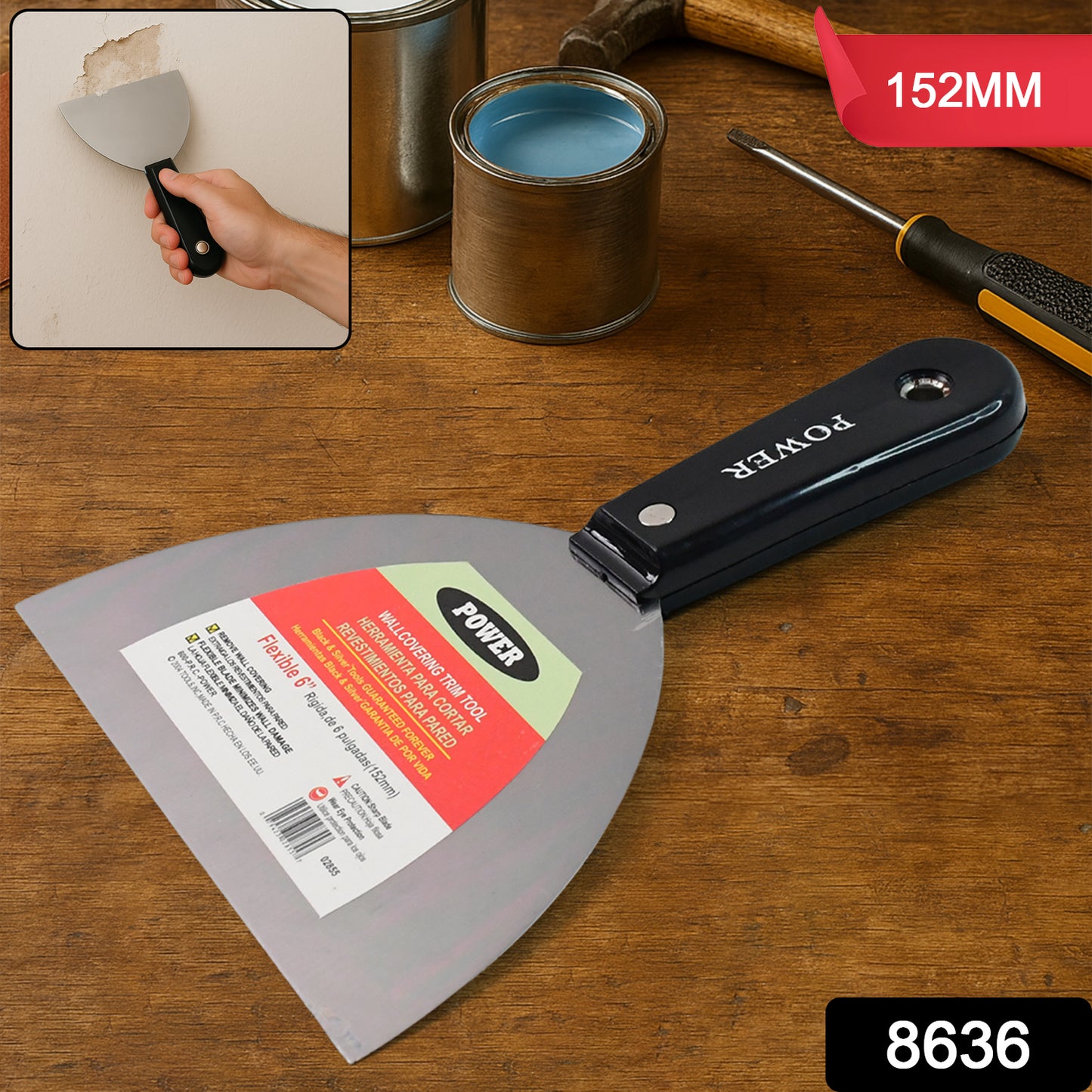 Paint Scraper Window Glass Filling Putty Knife (152 MM / 1 Pc)