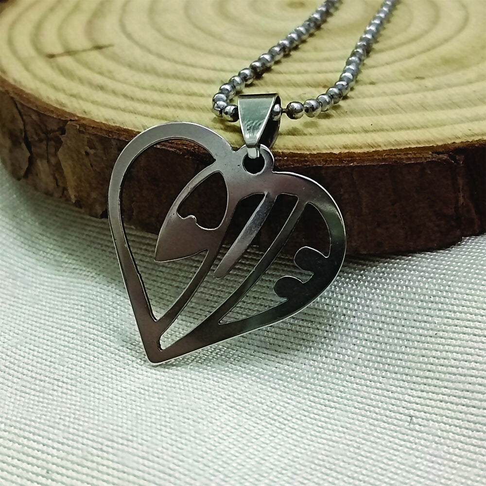 Heart Shaped Love Chain Pendant