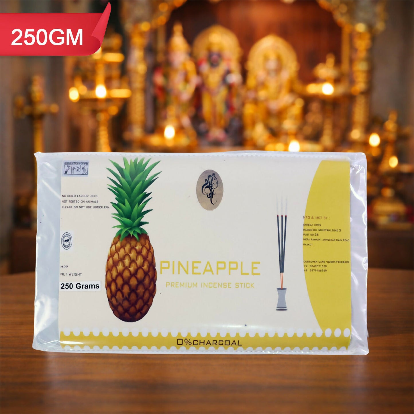 Pineapple Fragrance scented Stick Agarbatti Natural Incense Sticks for Pooja
