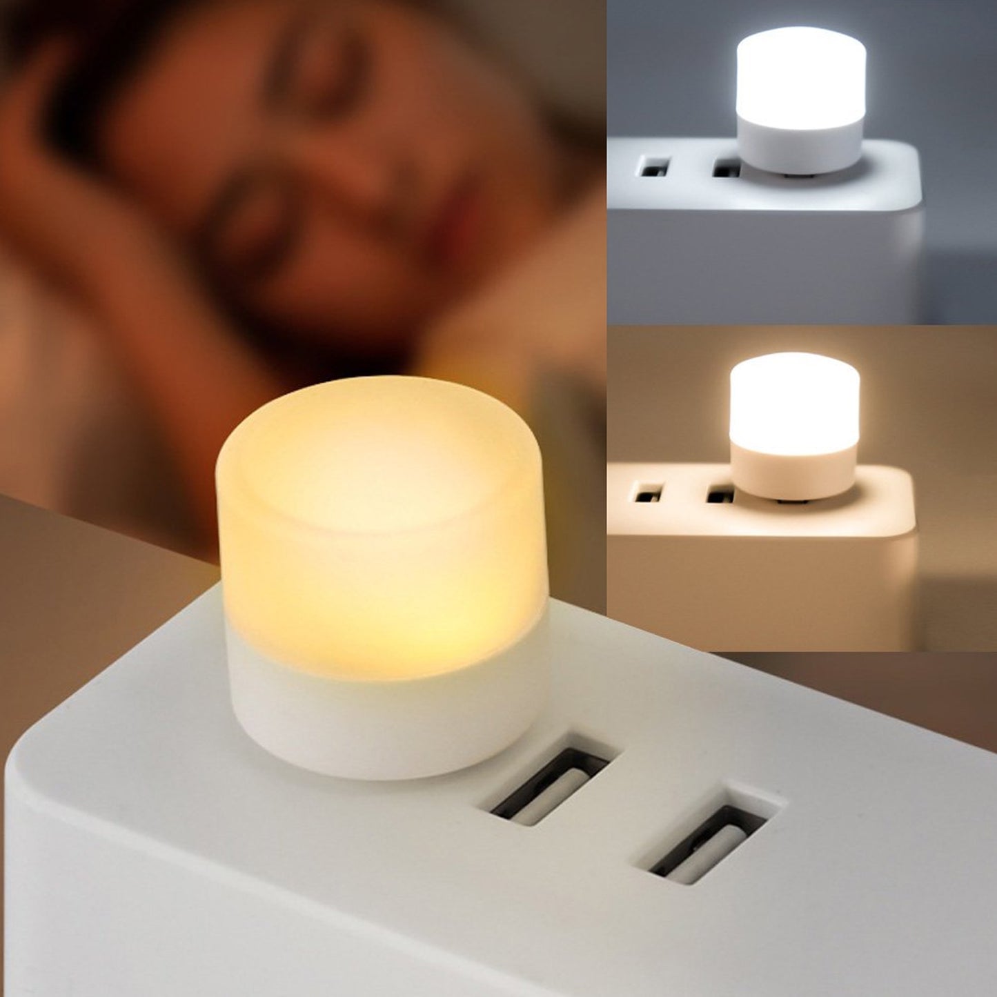 Mini USB LED Night Light - (2 Pc / Set)