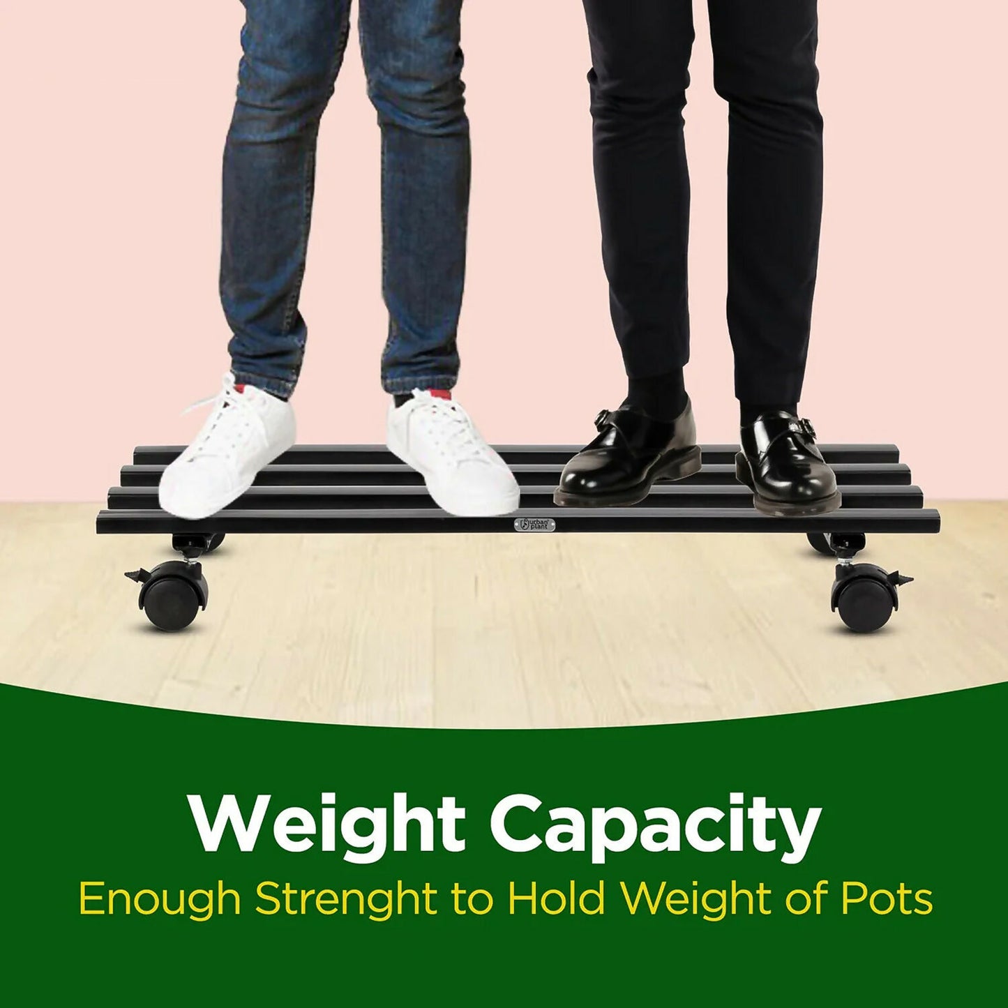 Heavy-Duty Rolling Metal Plant Stand – Mobile Garden Display Trolley