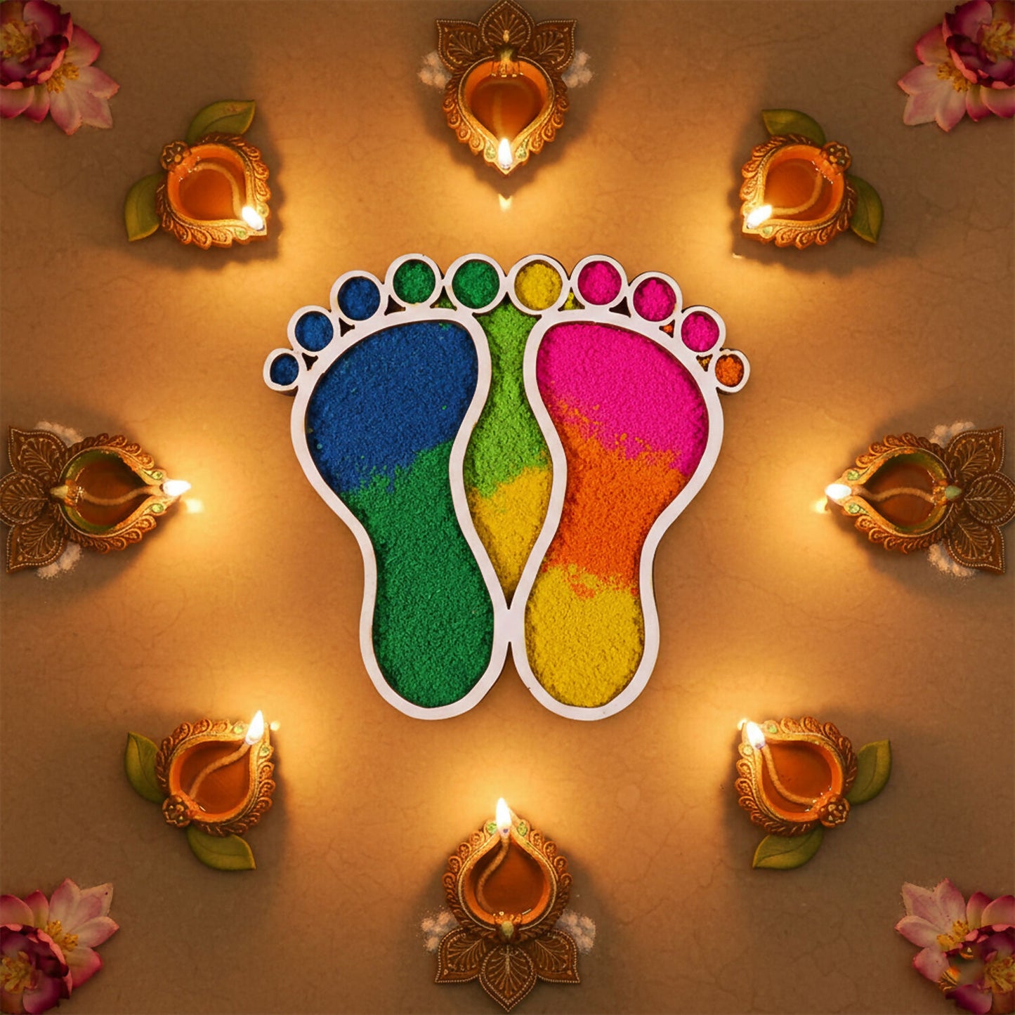 Lakshmi Charan MDF Design | Set of 2