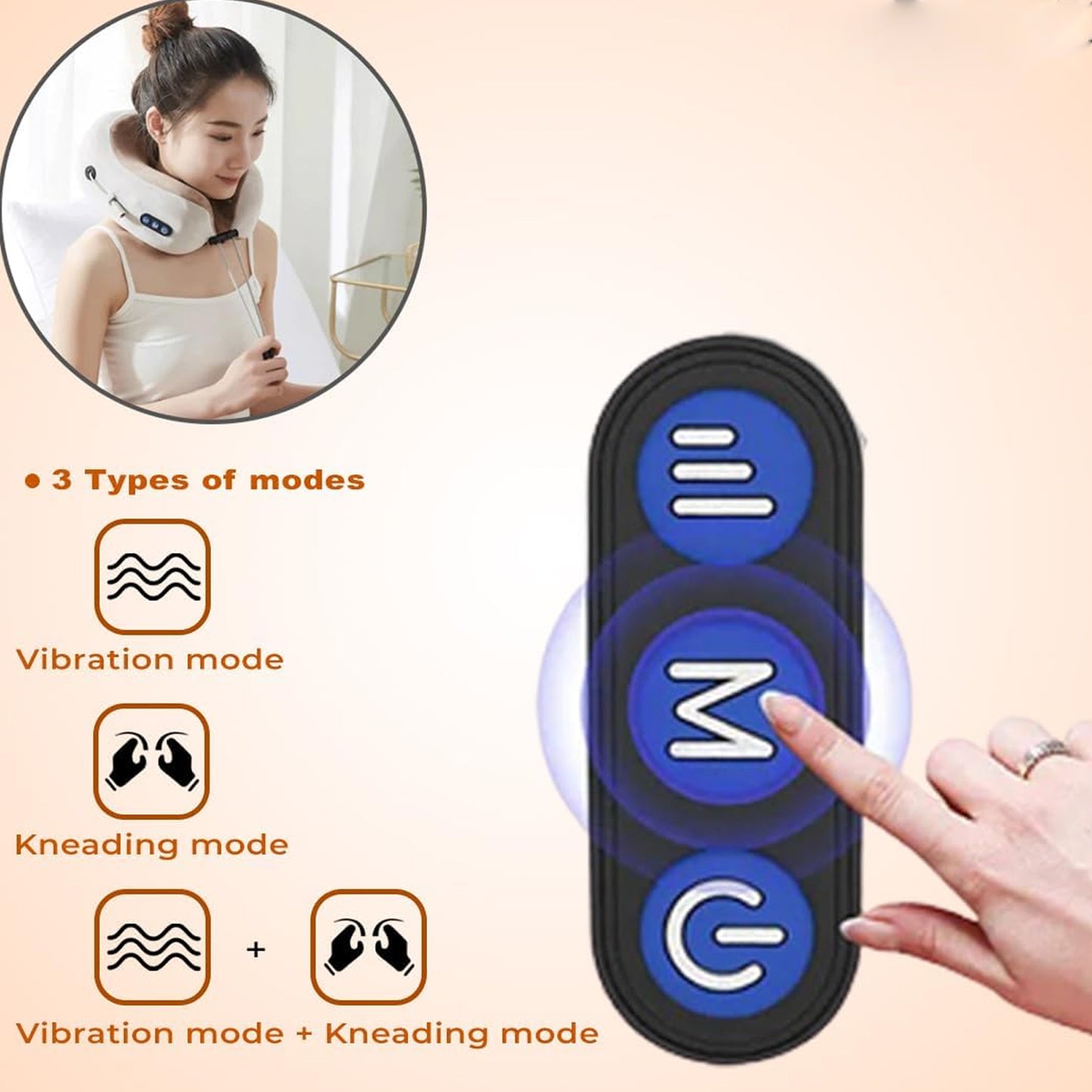 Neck massage pillow travel use