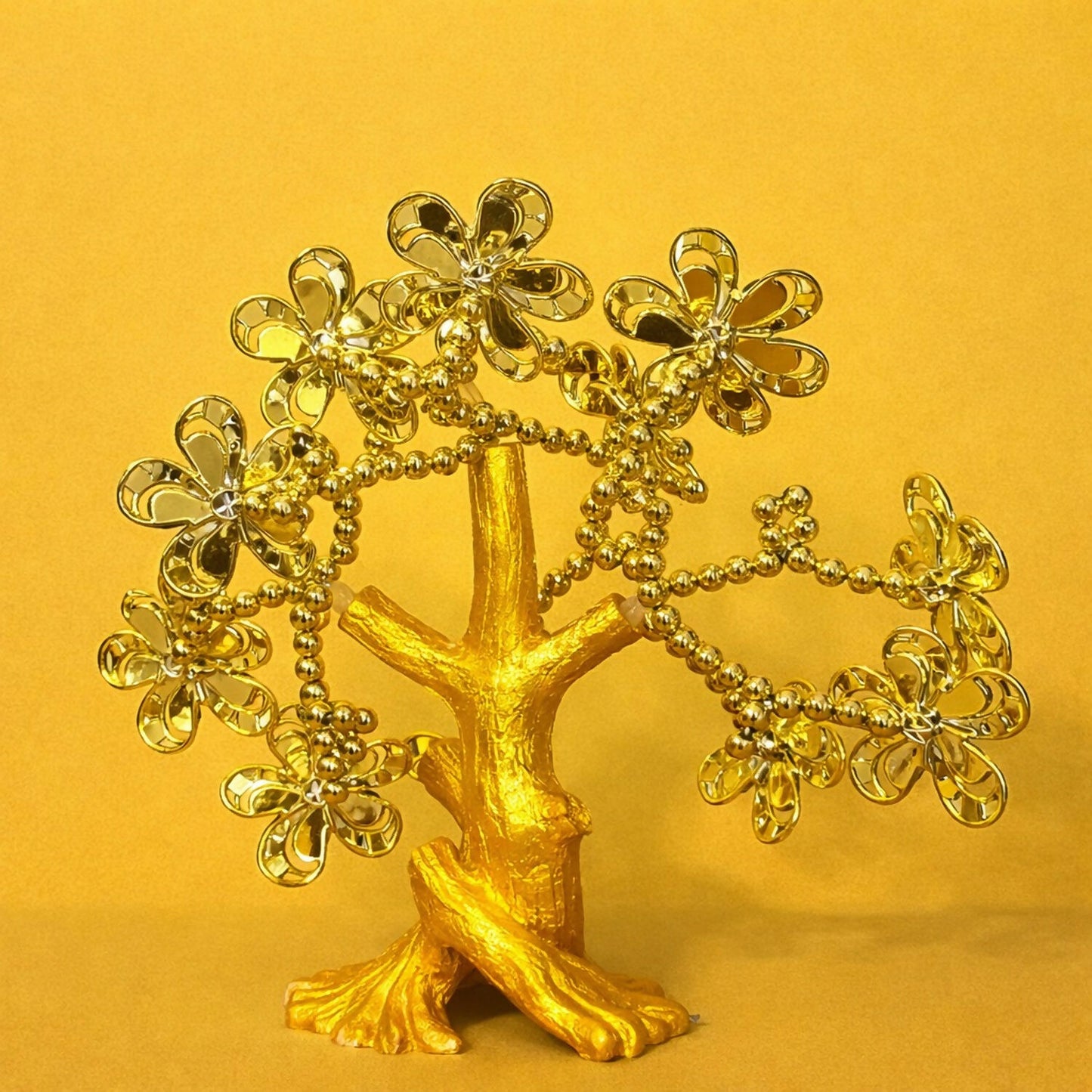 Golden Evil Eye Tree Showpiece for Home Decor & Good Luck Protection