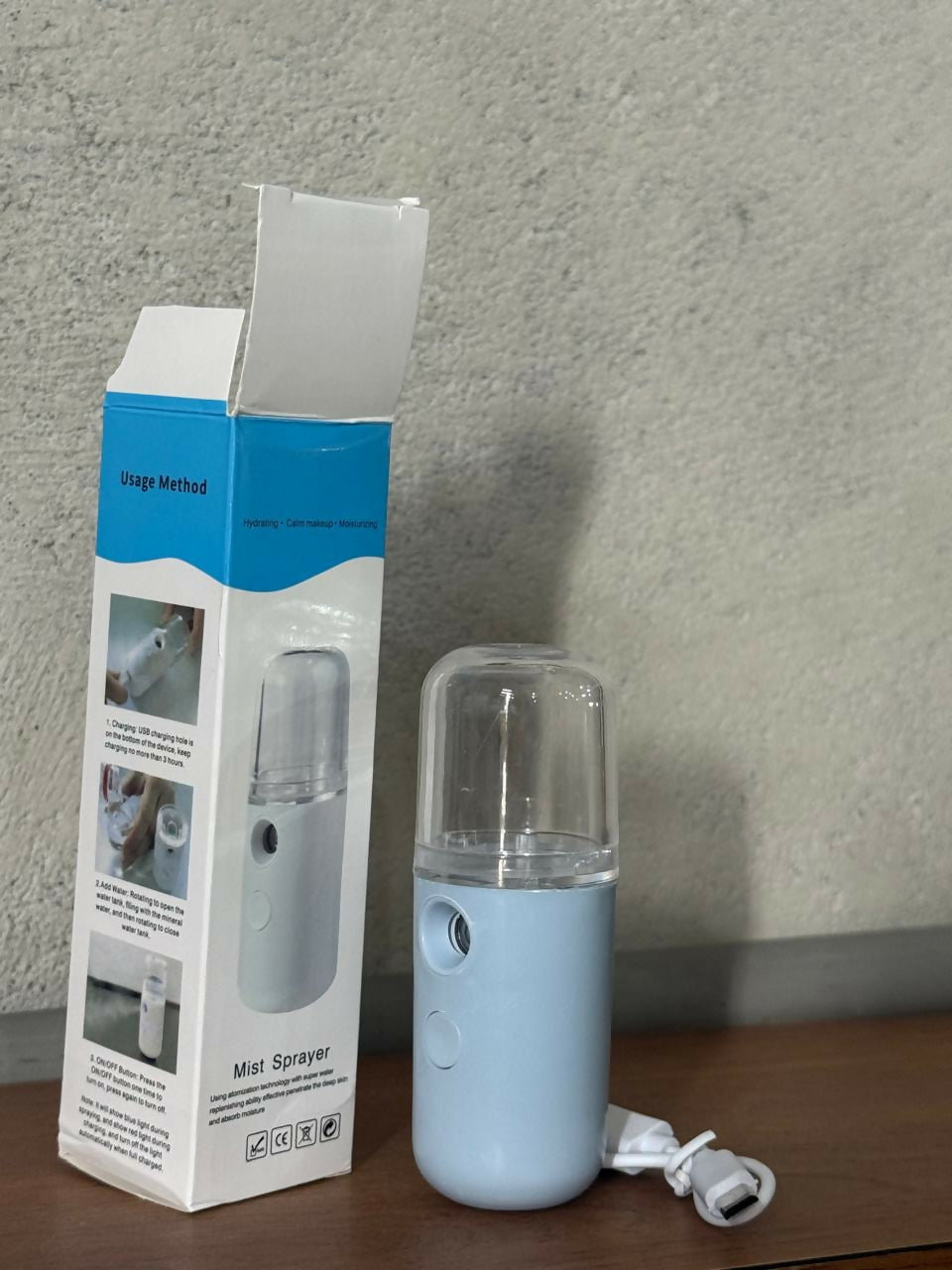 USB Rechargeable Nano Mist Sprayer Facial Humidifier for Face & Skin Care