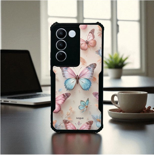 Butterfly Bloom Mobile Cover For Vivo V27