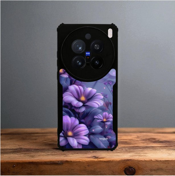 Purple Serenity Mobile Cover For VIVO X200 Pro