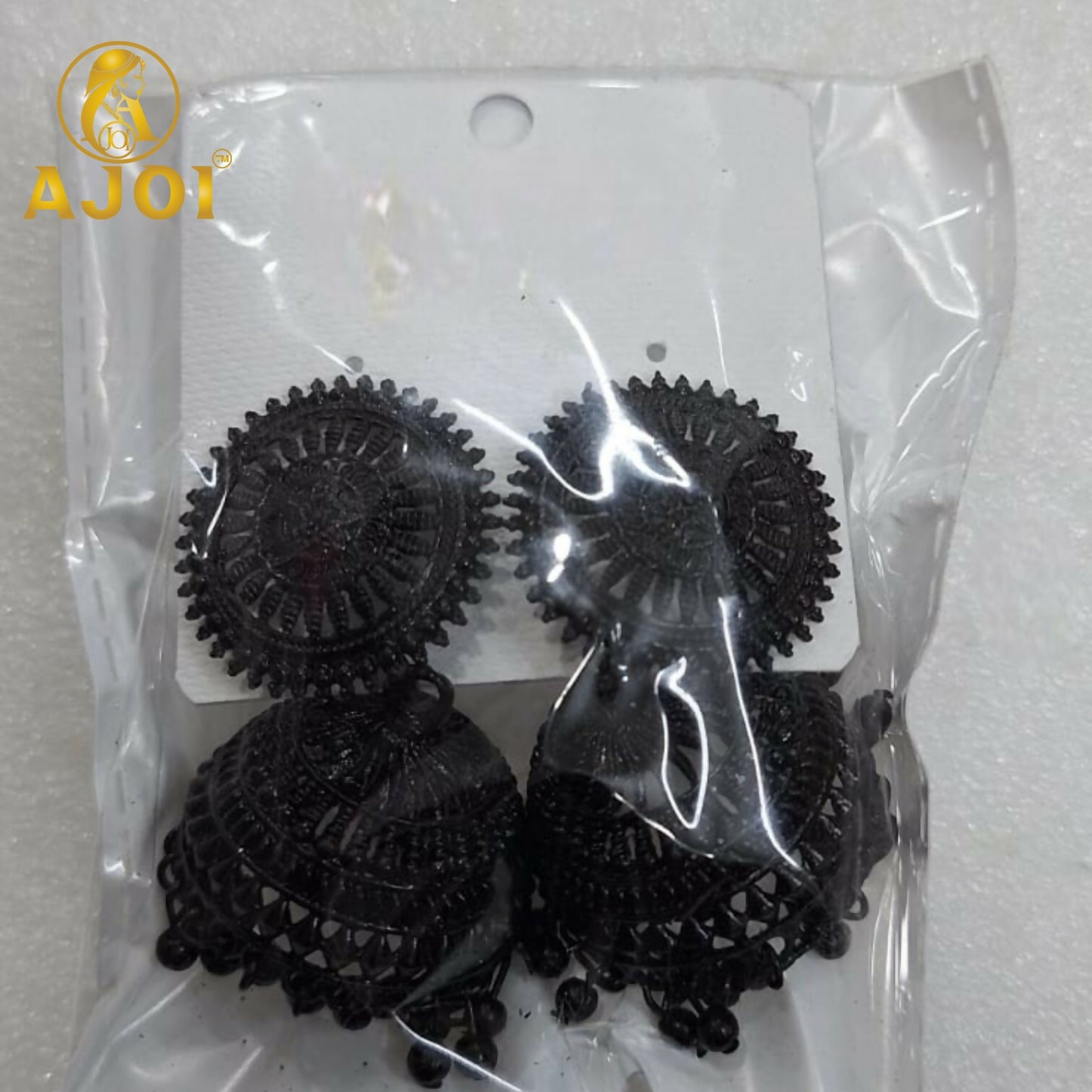 Black Oxidized Traditional Earrings