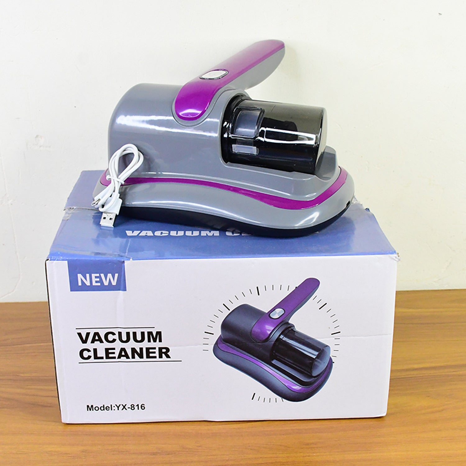 शक्तिशाली सक्शन पोर्टेबल हैंडहेल्ड वैक्यूम क्लीनर - बिस्तर के लिए कम शोर वैक्यूम क्लीनर - कार सीट की दरारों तकिए, गद्दे, सोफे के लिए ताररहित वैक्यूम क्लीनर वायरलेस एंटी डस्ट और माइट क्लीनर