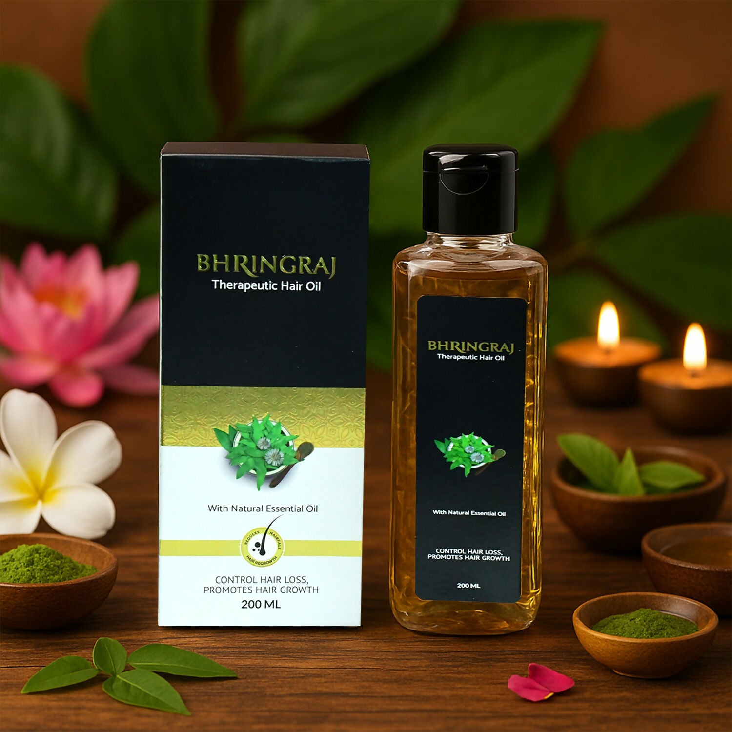 Bhringraj Therapeutic Hair Oil 01
