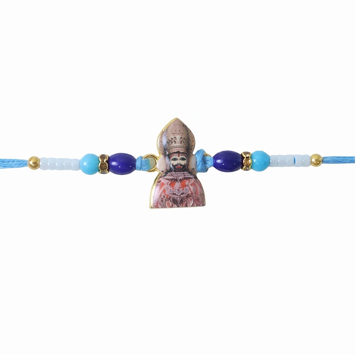 Soft, comfortable thread of Khatu Shyam Ji Rakhi highlighted