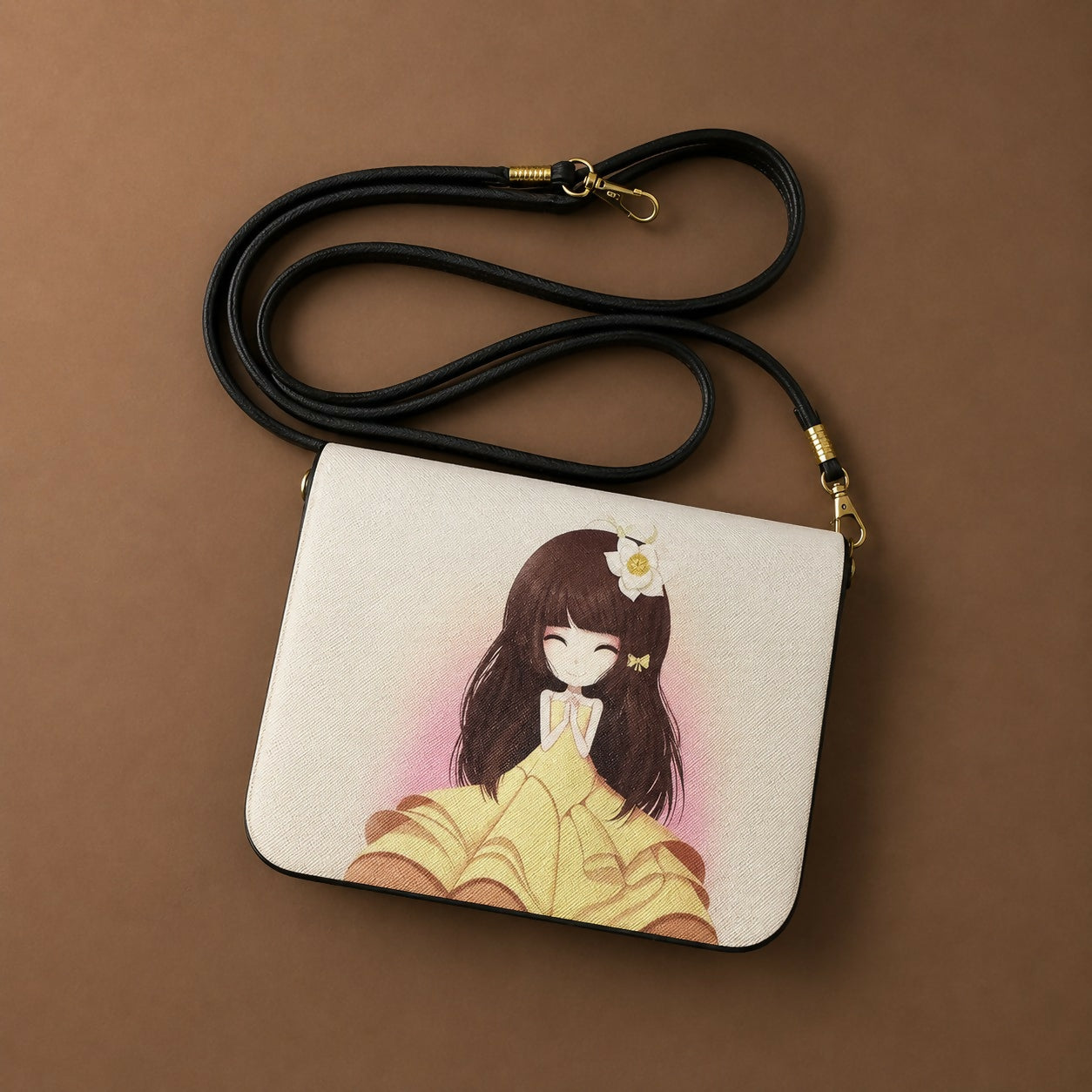 Stylish mini crossbody purse with magnetic flap