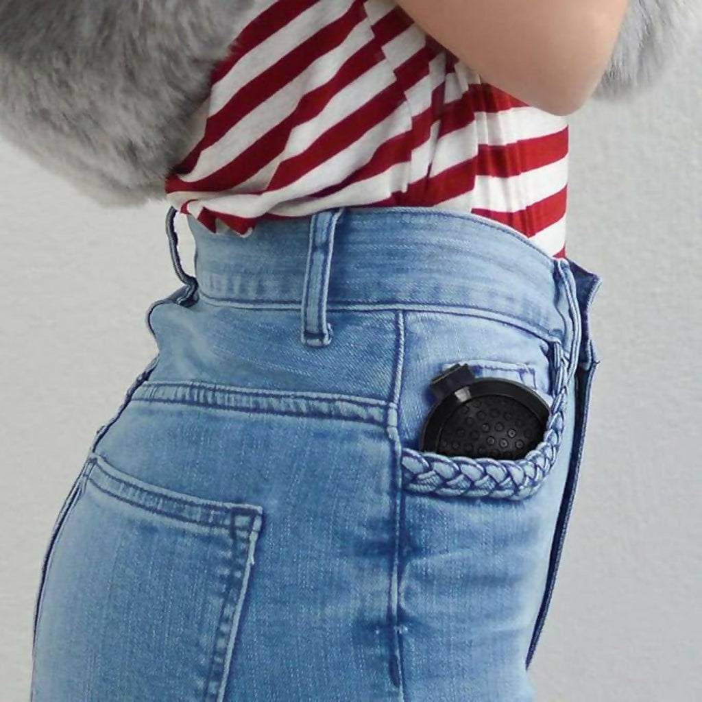 Foldable Hair Brush with Mirror Compact Travel Hair Comb for Women & Girls(COLOR MAY VARY)