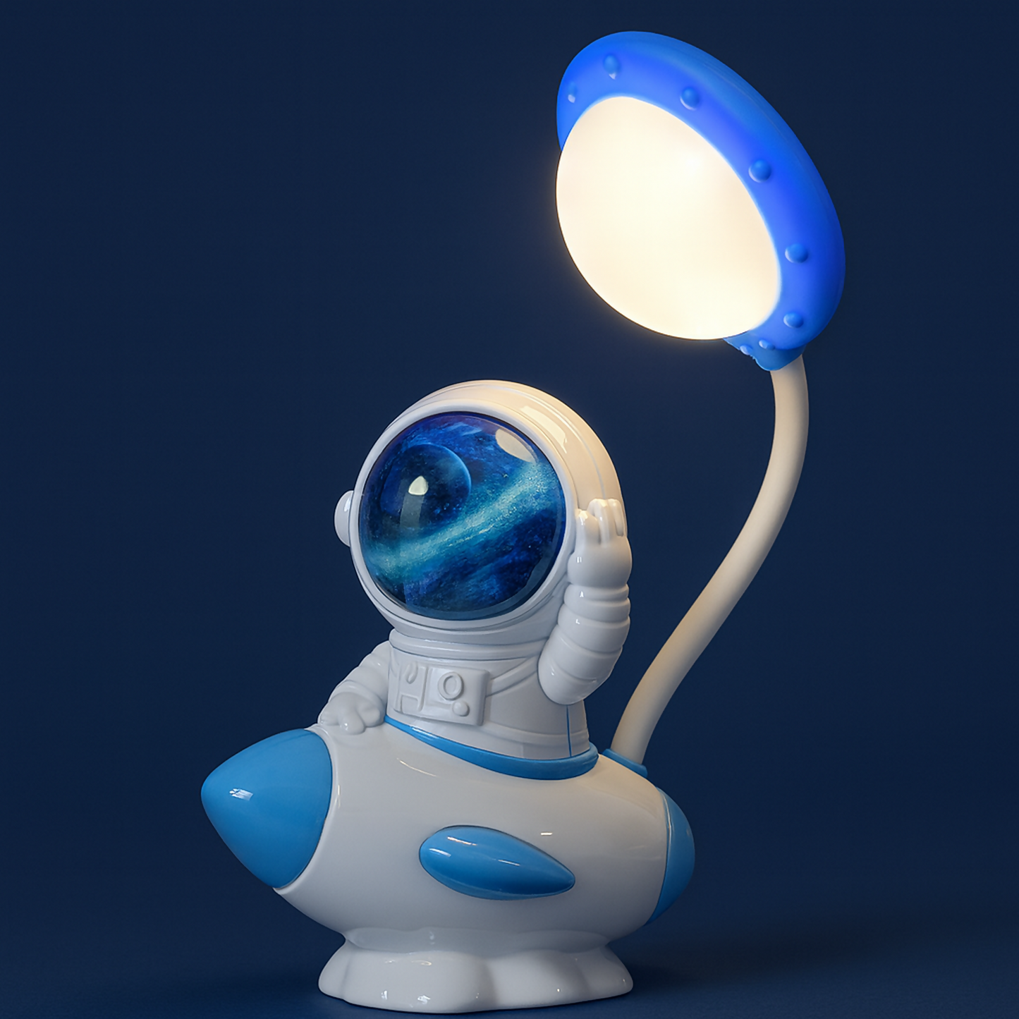 Astronaut Desk Lamp for Kids, USB Powered Night Light, Study Table Lamp