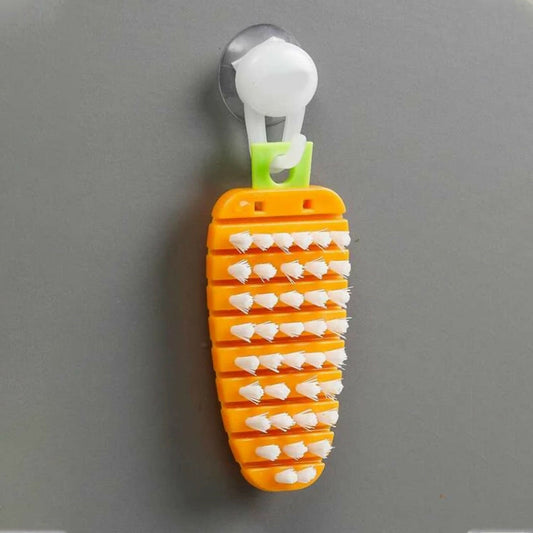 Vegetable Scrubbing Brush Non Toxic Fruit Brush Carrot Shape for Vegetables product image