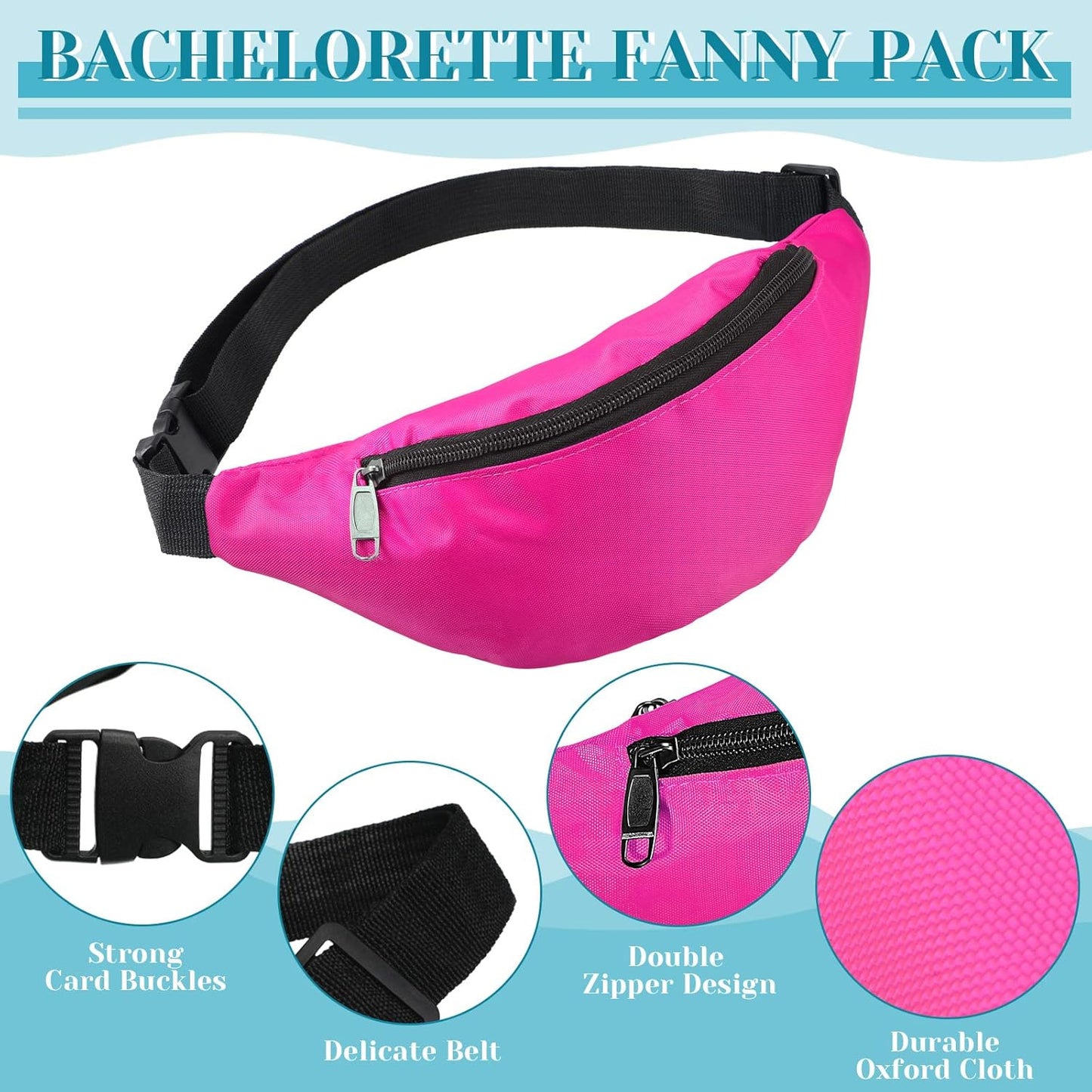 Durable belt bag adjustable strap