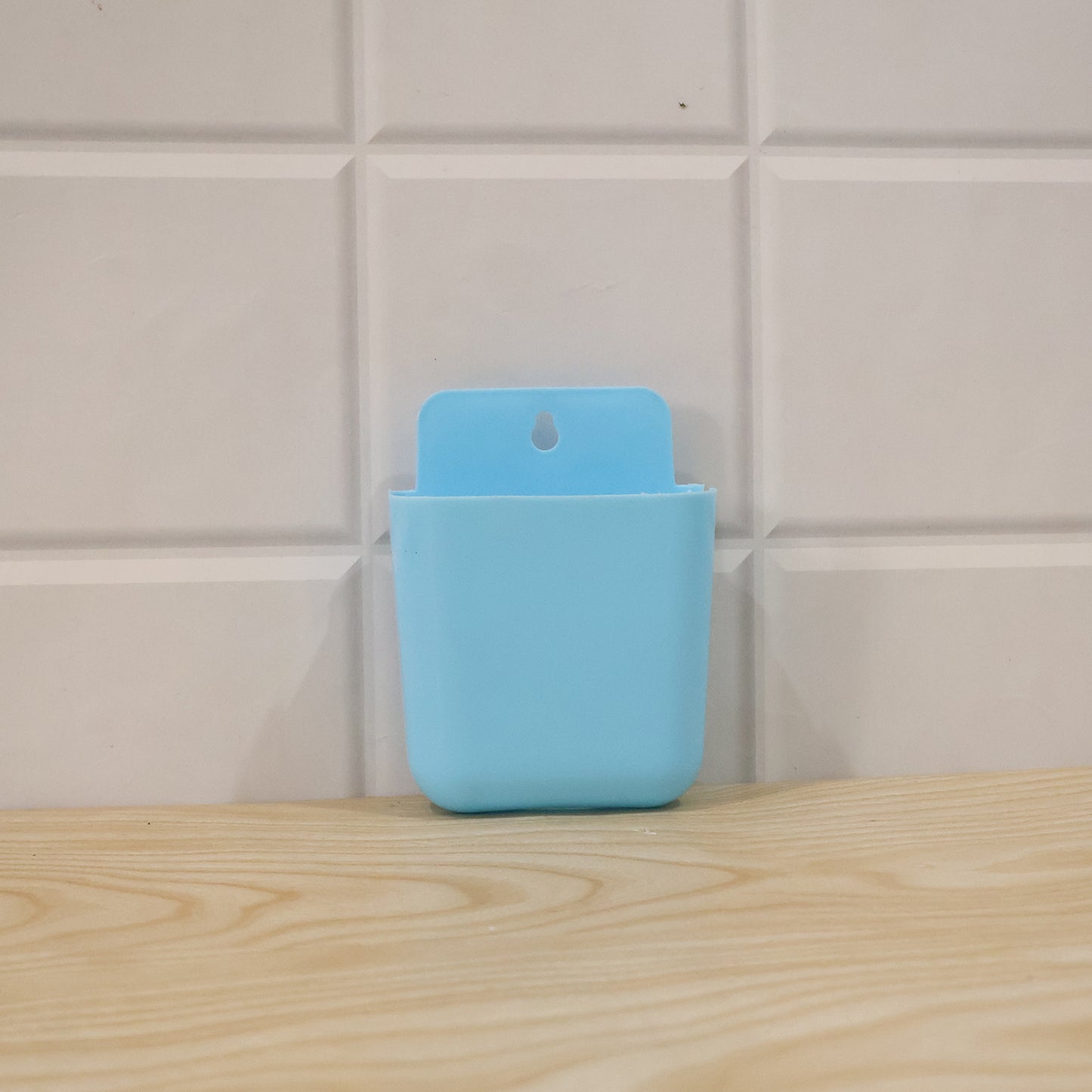 Wall Mounted Storage Pocket – Durable Plastic Organizer for Home